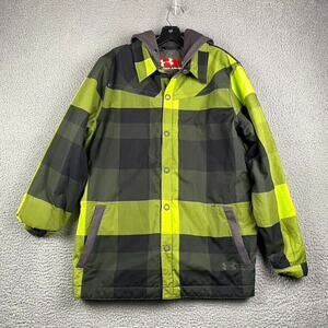 Under Armour Quilt Lined Men’s Size L Full Snap Long Sleeve Snowboard Jacket